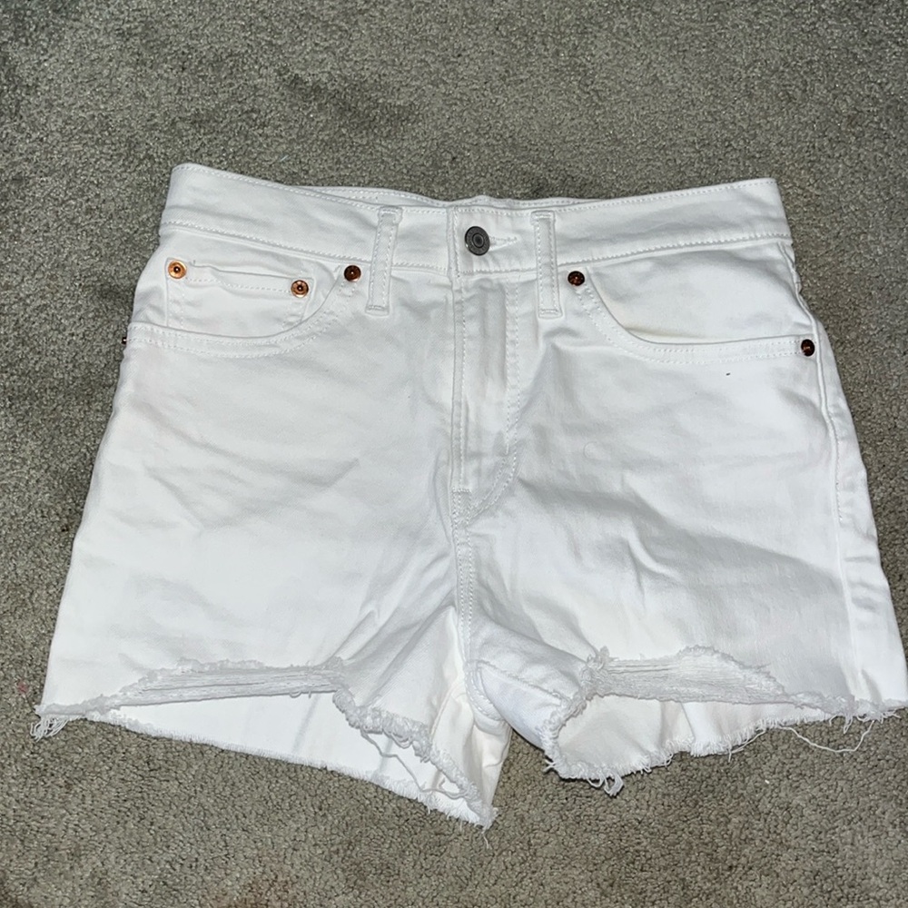 Levi's White Women's Denim Jean Shorts